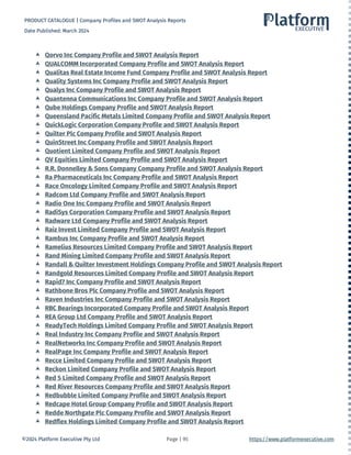 Company Profile and SWOT Analysis Product List.pdf