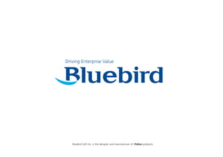 Driving Enterprise Value
Bluebird Soft Inc. is the designer and manufacturer of Pidion products.
 