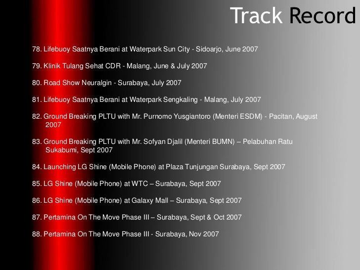 Company profile BnC Comm - Event Organizer