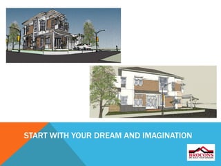 START WITH YOUR DREAM AND IMAGINATION
 