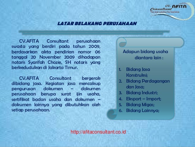 Contoh Company Profile Perusahaan Dagang Dan Jasa - Seputar Usaha