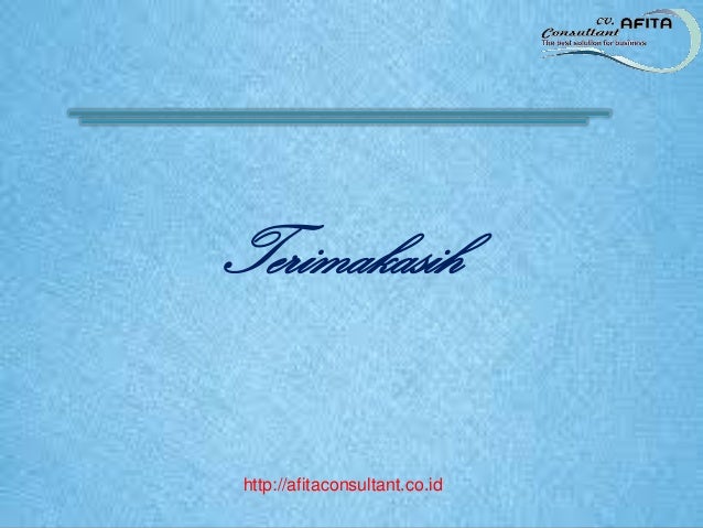 Company Profile CV. AFITA Consultant