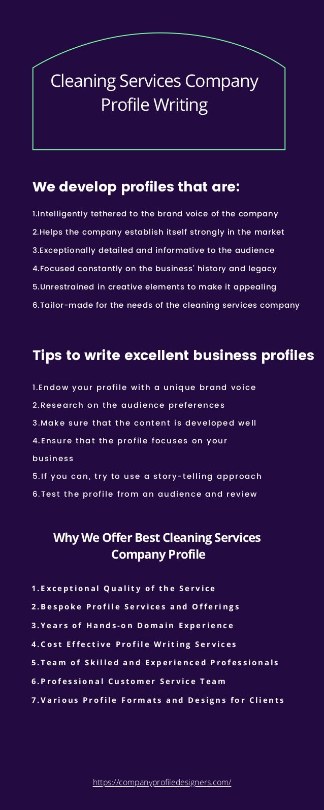 Cleaning Services Company Profile Writing