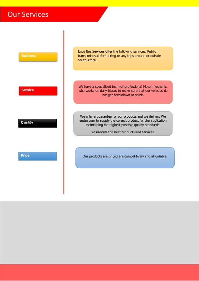 company profile enos bus services south gate public works