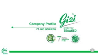 1
Company Profile
PT. GIZI INDONESIA
 