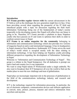 ICT MAGAZINE NEPAL (ICTFRAME.COM) | PDF