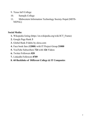 ICT MAGAZINE NEPAL (ICTFRAME.COM) | PDF