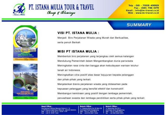 Contoh Company Profile Biro Perjalanan Wisata - Simak 