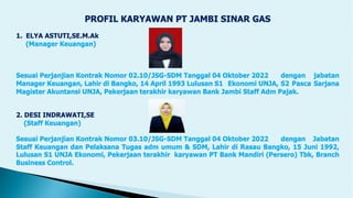 COMPANY PROFILE JSG - Badan Usaha Milik Daerah Jambi | PDF