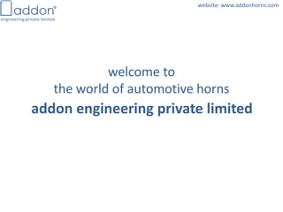 Company profile of addon engineering | PDF
