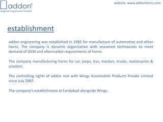 Company profile of addon engineering | PDF