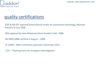 Company profile of addon engineering | PDF