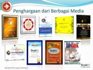SQA/SQC/STAE/Company Profile/Sept 12
Penghargaan dari Berbagai Media
 