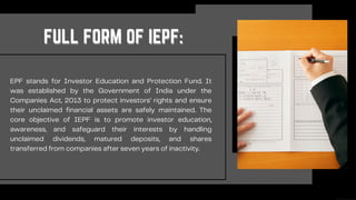 Iepf Form.pdf What is IEPF? Full Meaning, Purpose & Claim Process Explained (2025 ...