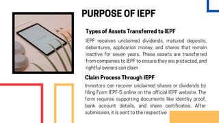 Iepf Form.pdf What is IEPF and How to Claim Your Unclaimed Shares Easily | PDF