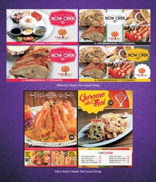 Menu Book | Maple Tree Casual Dining
Billboard | Maple Tree Casual Dining
 