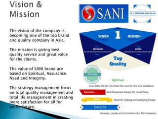 Company profile PT Sani Mobil Indonesia | PPT