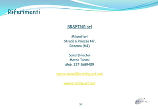 La StrutturaIl 70% del personale è certificato ed ha esperienza SAP da 5 a 15 anni.Le figure professionali a disposizione ricoprono le aree di Project Management, Team Leader Funzionale, Team Leader TecnicoIl resto del personale ha esperienza di almeno 3 anni con competenze tecniche specialistiche (sviluppatori ABAP, JAVA, .Net, Objective-C e Cocoa)7