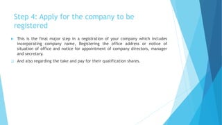 Company registration and its process | PPTX
