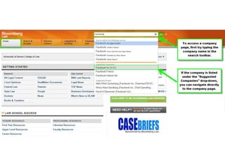 Company research   bloomberg company profile tutorial (public company)