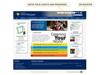 ENTER YOUR USER ID AND PASSWORD… OR REGISTER 