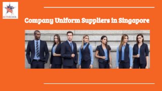 Company Uniform Suppliers in Singapore
 