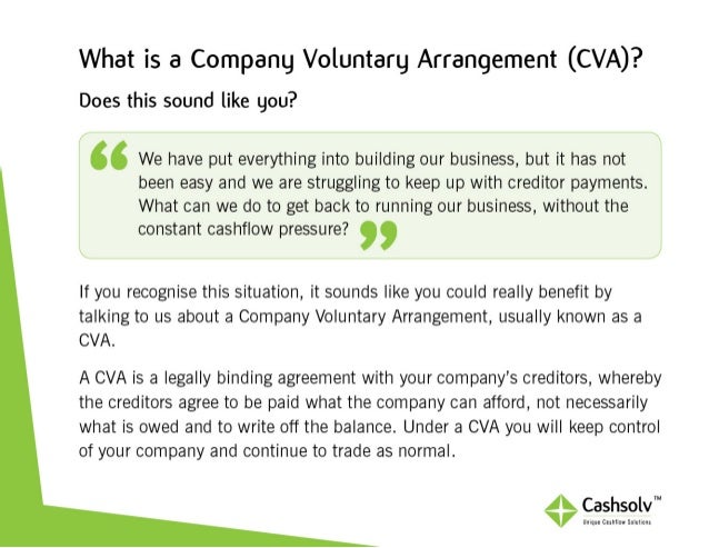 Company Voluntary Arrangement (CVA) Guide