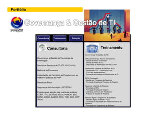 Falhas na Estratégia
Na maioria das falha, nós
estimamos 70%, o problema
real não é a estratégia ruim.
É execução ruim.
Revista Fortune
Na maioria das falha, nós
estimamos 70%, o problema
real não é a estratégia ruim.
É execução ruim.
Revista Fortune
 