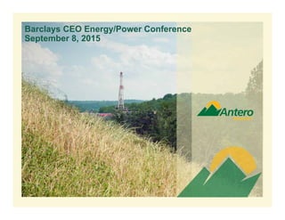 Barclays CEO Energy/Power Conference
September 8, 2015
 