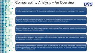 Comparality Study Comparability Analysis: Chapter B2 - UN TP Manual | PPTX