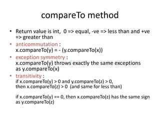 Java Comparable and Comparator | PPT