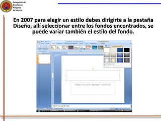 Tutorial PowerPoint 2003-2007