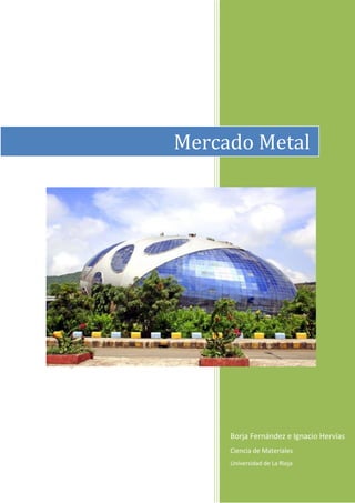 Borja Fernández e Ignacio Hervías 
Ciencia de Materiales 
Universidad de La Rioja 
Mercado Metal  