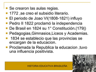 <ul><li>Se crearon las aulas regias. </li></ul><ul><li>1772 ,se creo el subsidio literario. </li></ul><ul><li>El periodo d...