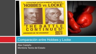 Comparación entre Hobbes y Locke
Alex Castaño
Monitoria Teoria del Estado
 