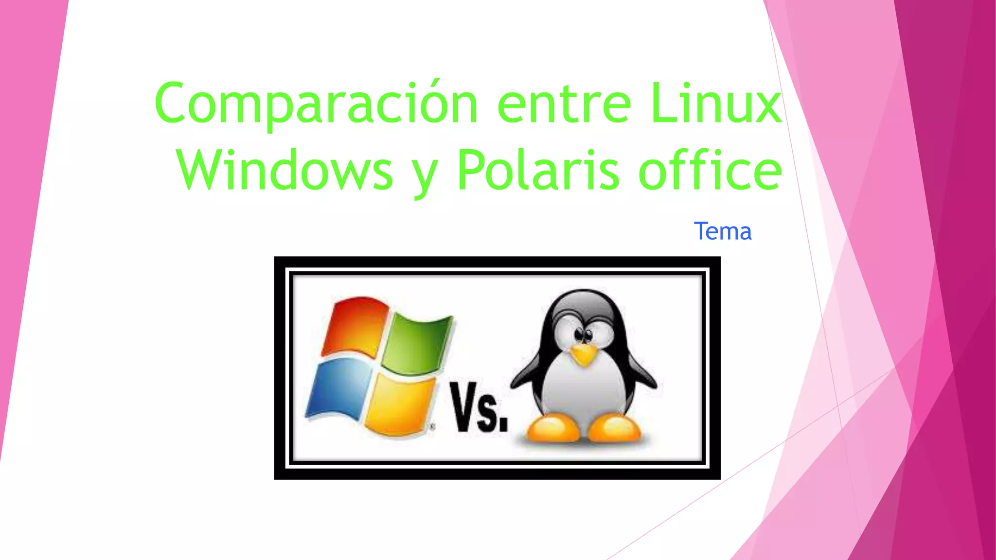 Comparación entre linux y windows | PPT