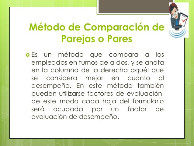 Comparación por pares o parejas