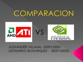 COMPARACION vs  ALEXANDER VILLAMIL- 2009152001 LEONARDO BOHORQUEZ -  2009152005 