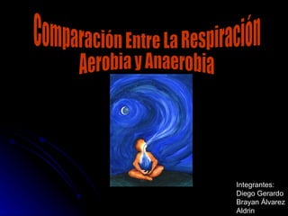 Comparación Entre La Respiración  Aerobia y Anaerobia Integrantes: Diego Gerardo Brayan Álvarez Aldrin  