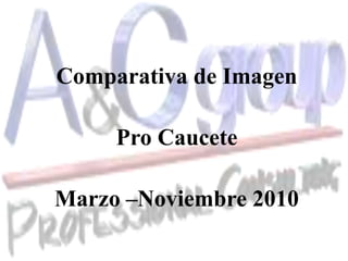 Comparativa de Imagen  Pro Caucete Marzo –Noviembre 2010 