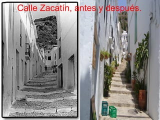 Calle Zacatín, antes y después.