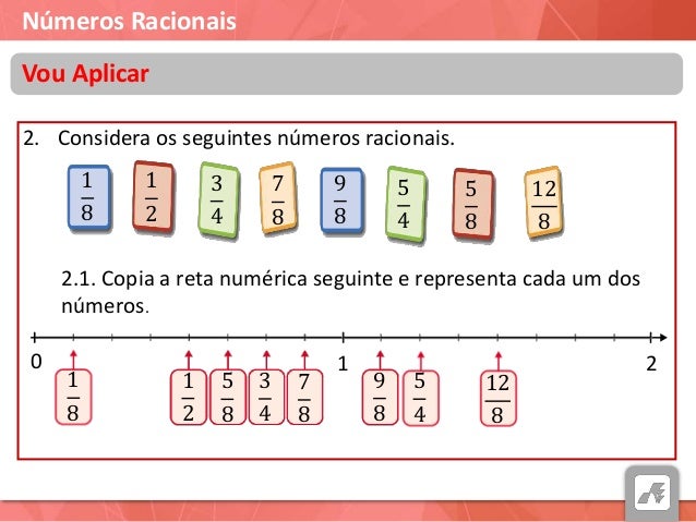 Comparação e ordenação de números racionais