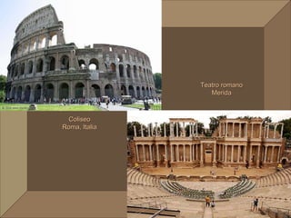 Coliseo Roma, Italia Teatro romano Merida 