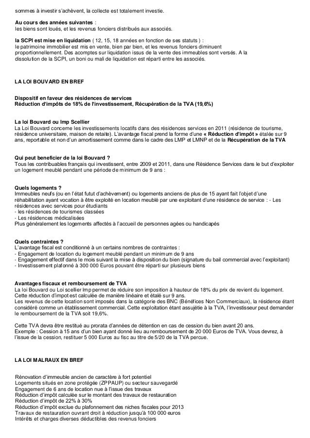 Comparatif Lois Defisc