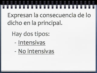 Comparativas y consecutivas