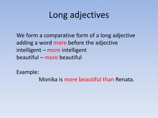 Comparative adjectives | PPTX