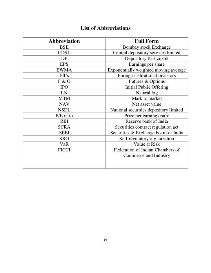 comparative analysis of equity and derivative market ipo full form