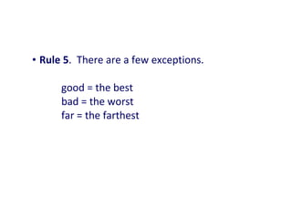 Comparative and-superlative-adjectives | PPT