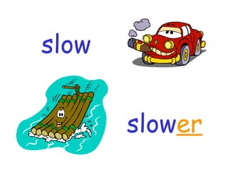Slowly Comparative Comparative Adjectives | PPT