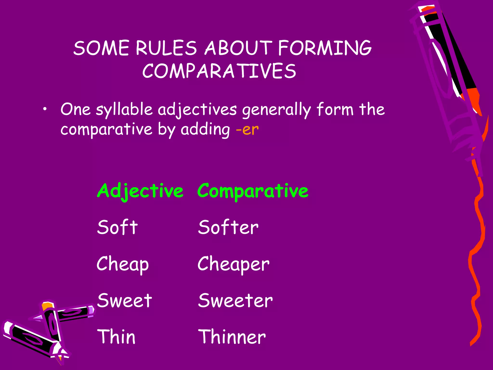 Comparative adjectives | PPT